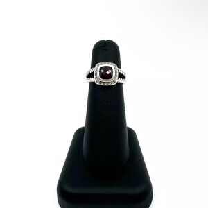 David Yurman petite Albion ring Garnet size 5.5